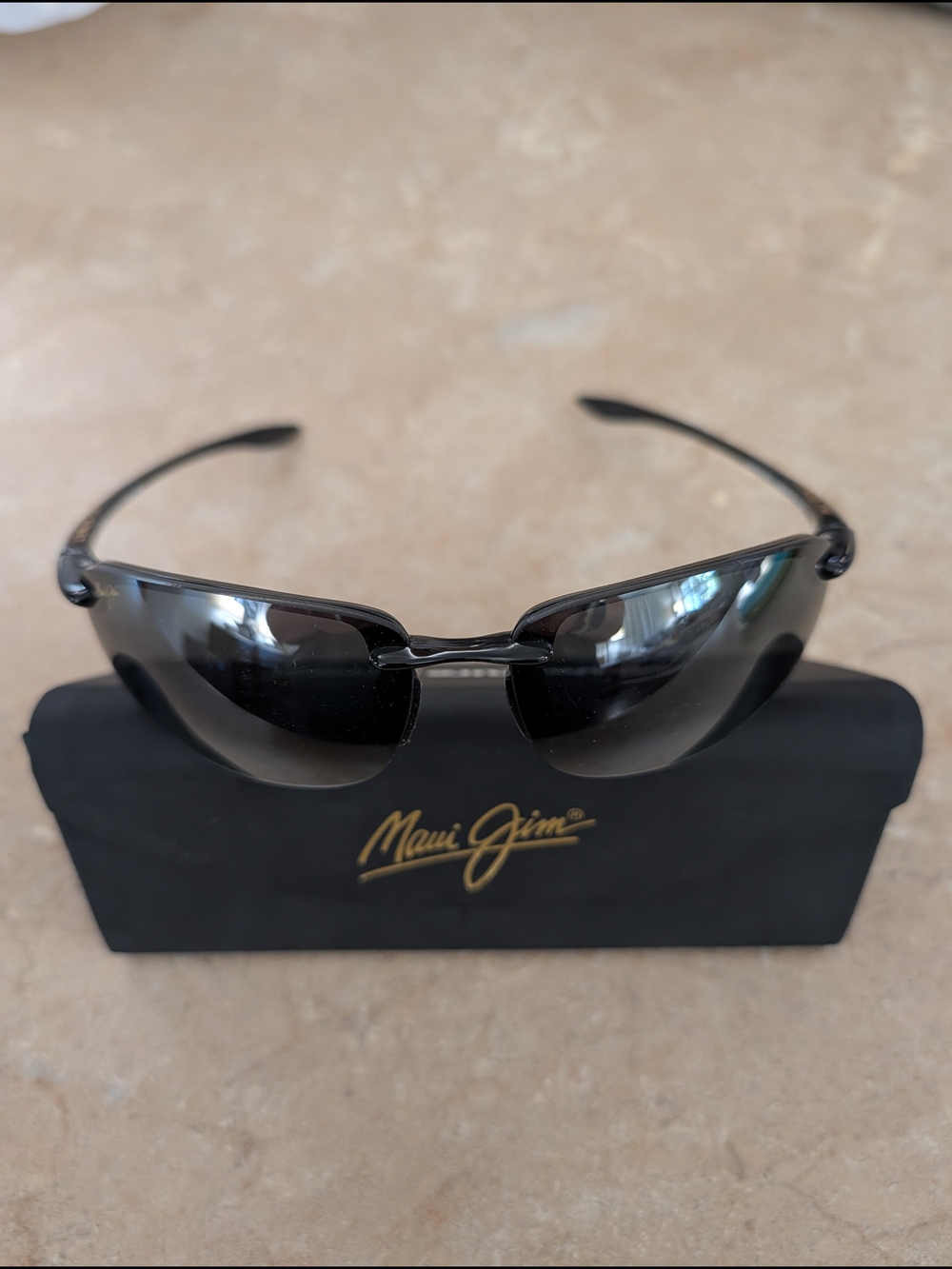 Maui Jim MJ Sport Black Polarized Sunglasses
